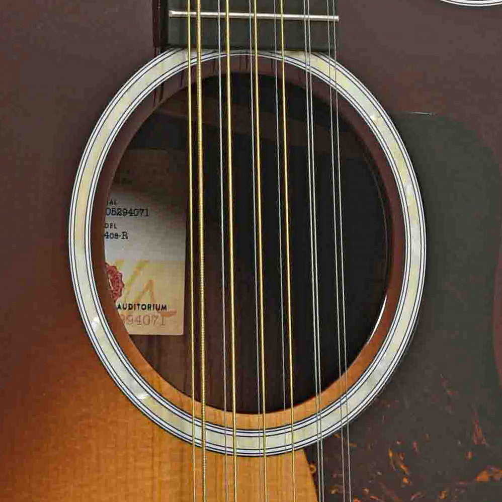Soundhole of Taylor 454CE-R 12-String