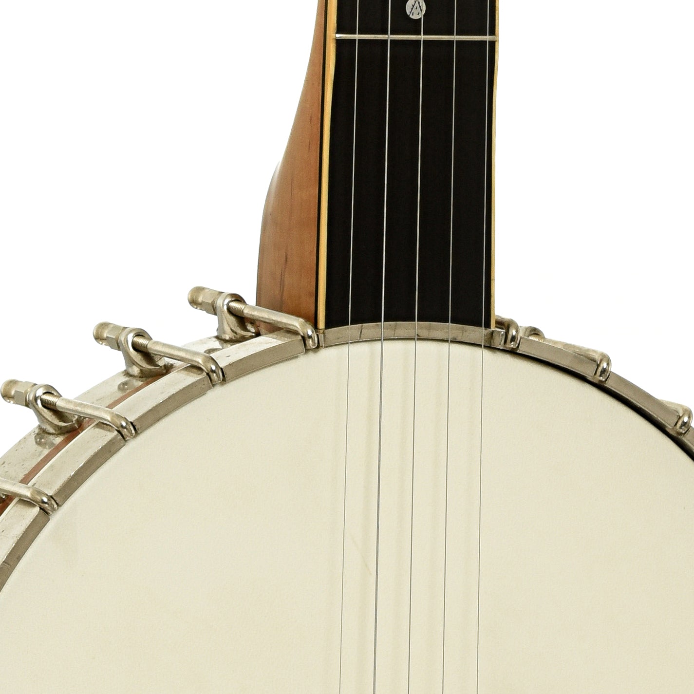 Front neck joint of Ramsey / Vega Whyte Laydie Conversion Open Back Banjo