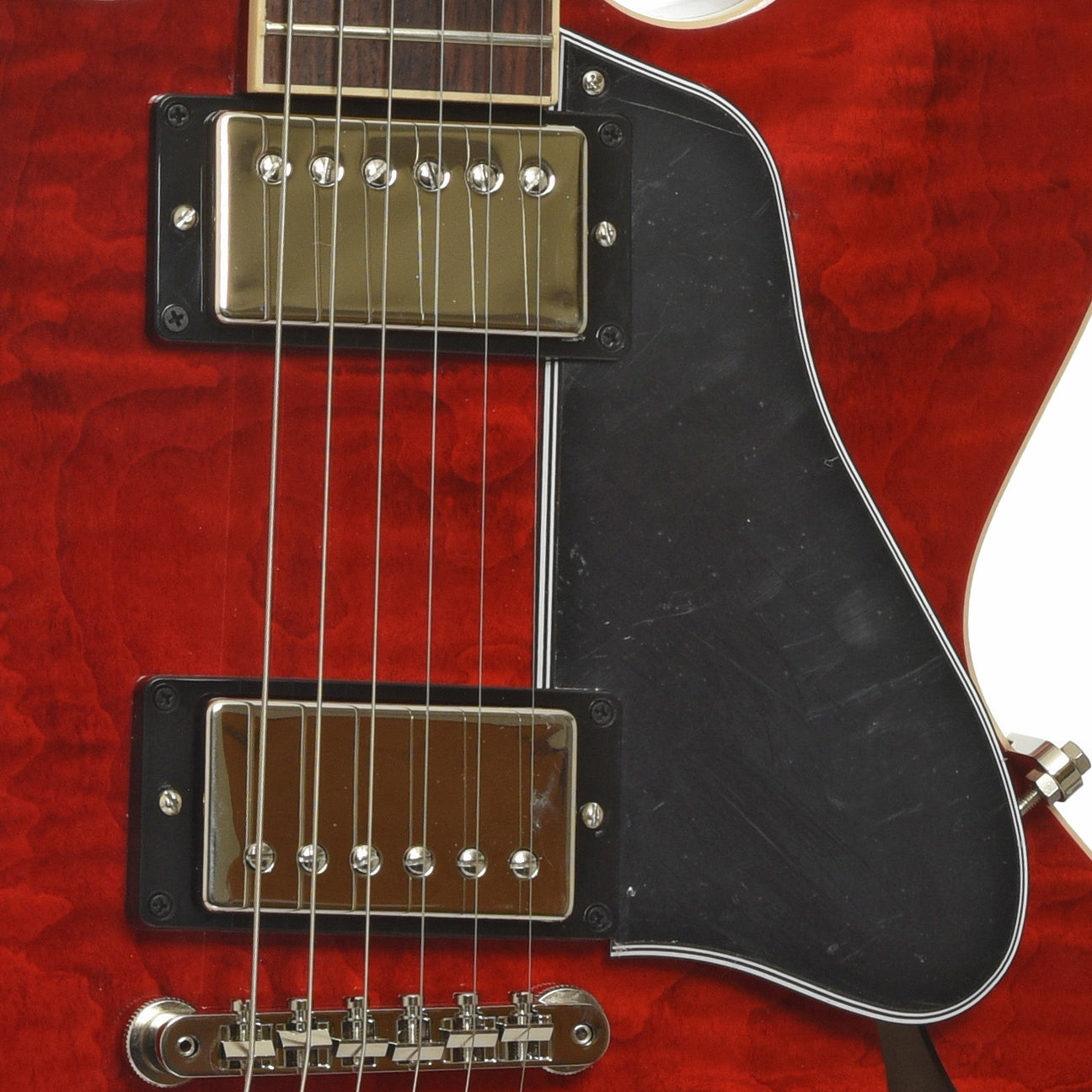 Pickups of Gibson ES-335 Figured Semi-Hollowbody Electric Guitar & Case, Sixties Cherry