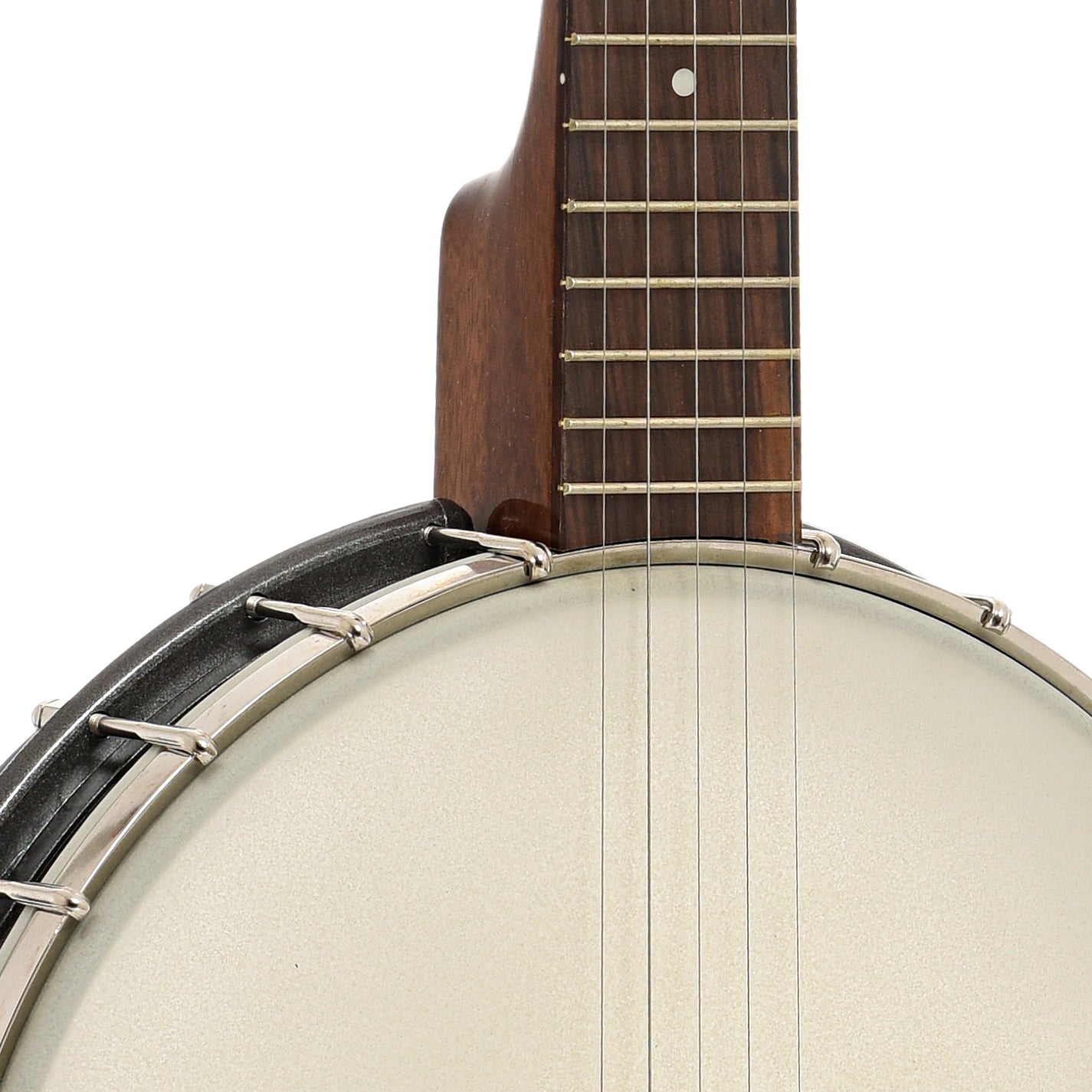 Front and body and neck join of Rover RB-20 Open Back Banjo (2019)
