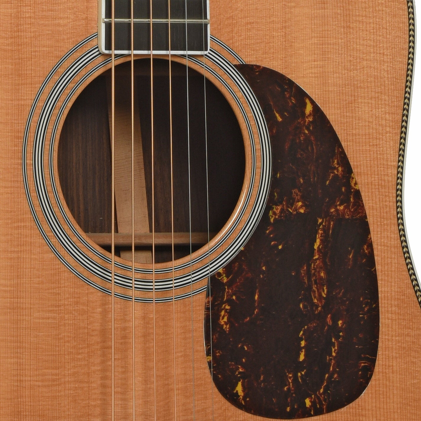 Soundhole of Martin HD-35 Acoustic Guitar