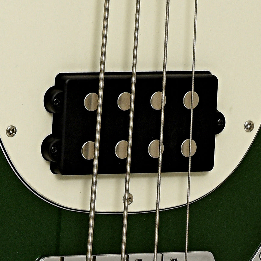 Pickup of Sterling by Music Man Stingray Short Scale Electric Bass, Charging Green