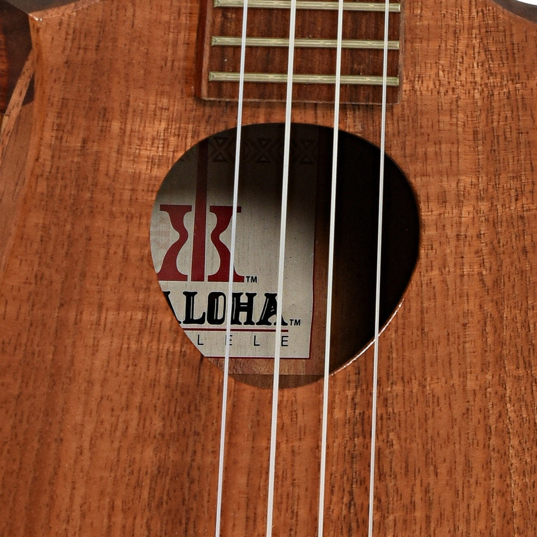 Soundhole of KoAloha KTS-07 Sceptre Tenor Ukulele