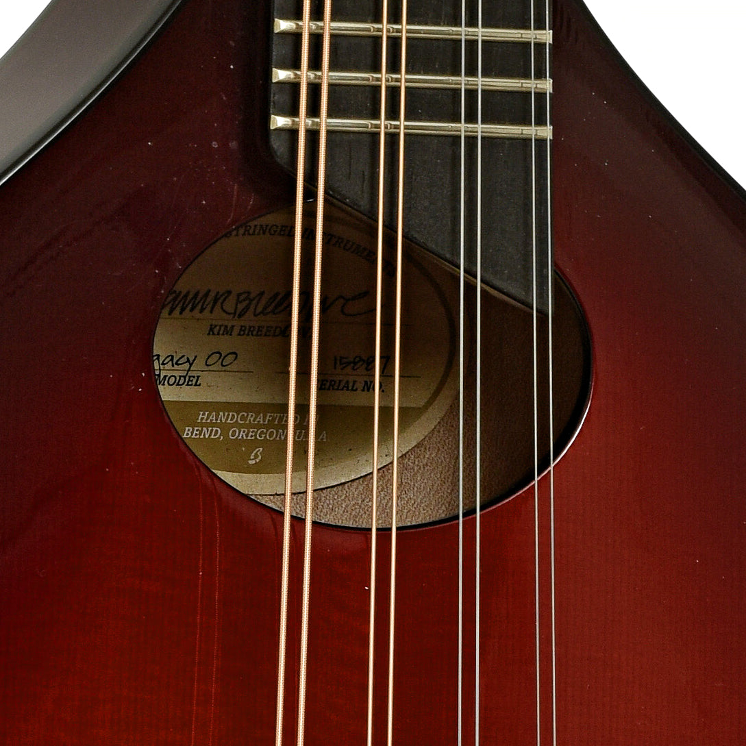 soundhole of Breedlove Legacy OO A-Style Mandolin