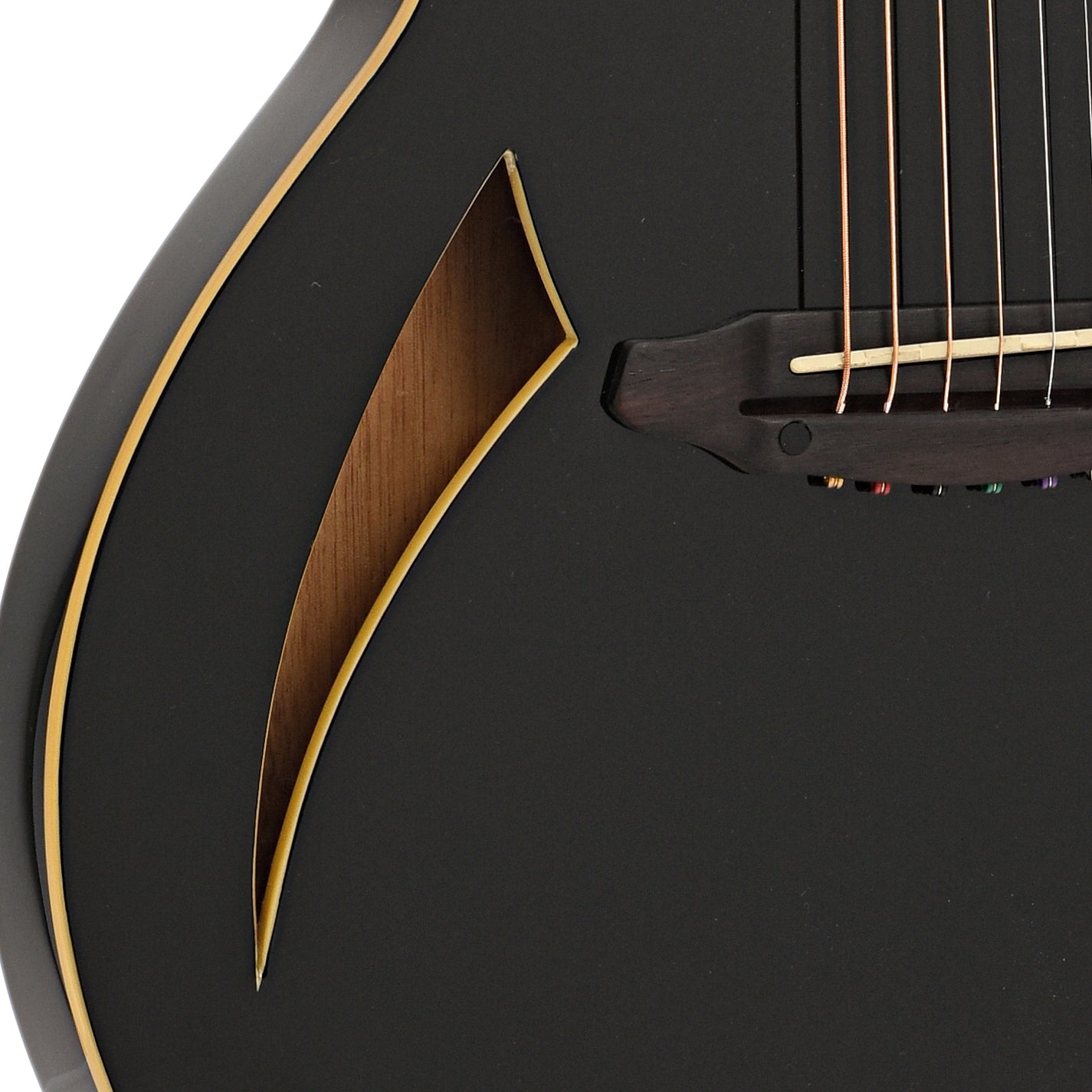 Sound hole of ESP LTD B-Stock TL-6 Acoustic-Electric Guitar, Black