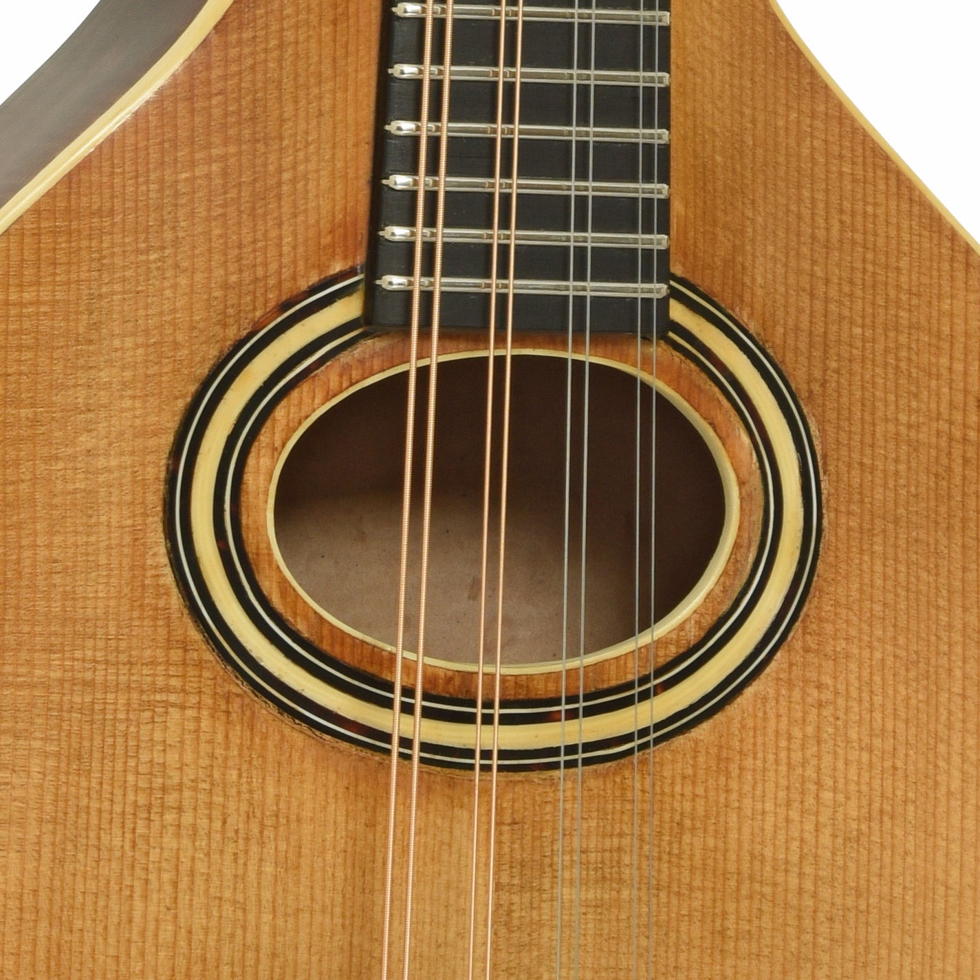 Soundhole of Pomeroy PA-2 A-Style Mandolin 