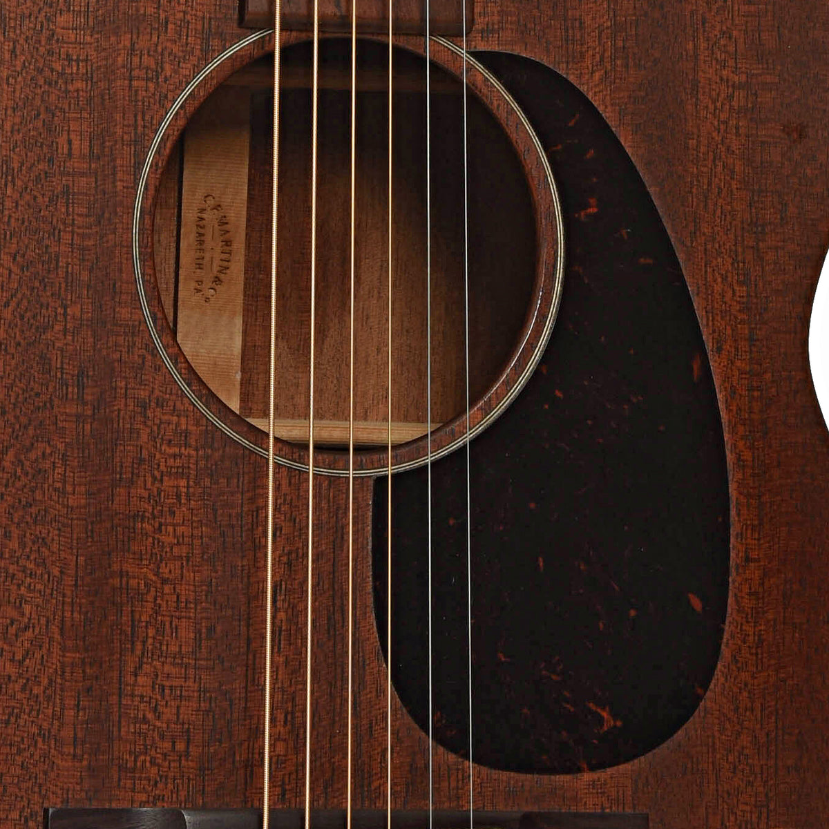Soundhole of Martin 000-15M Acoustic Guitar