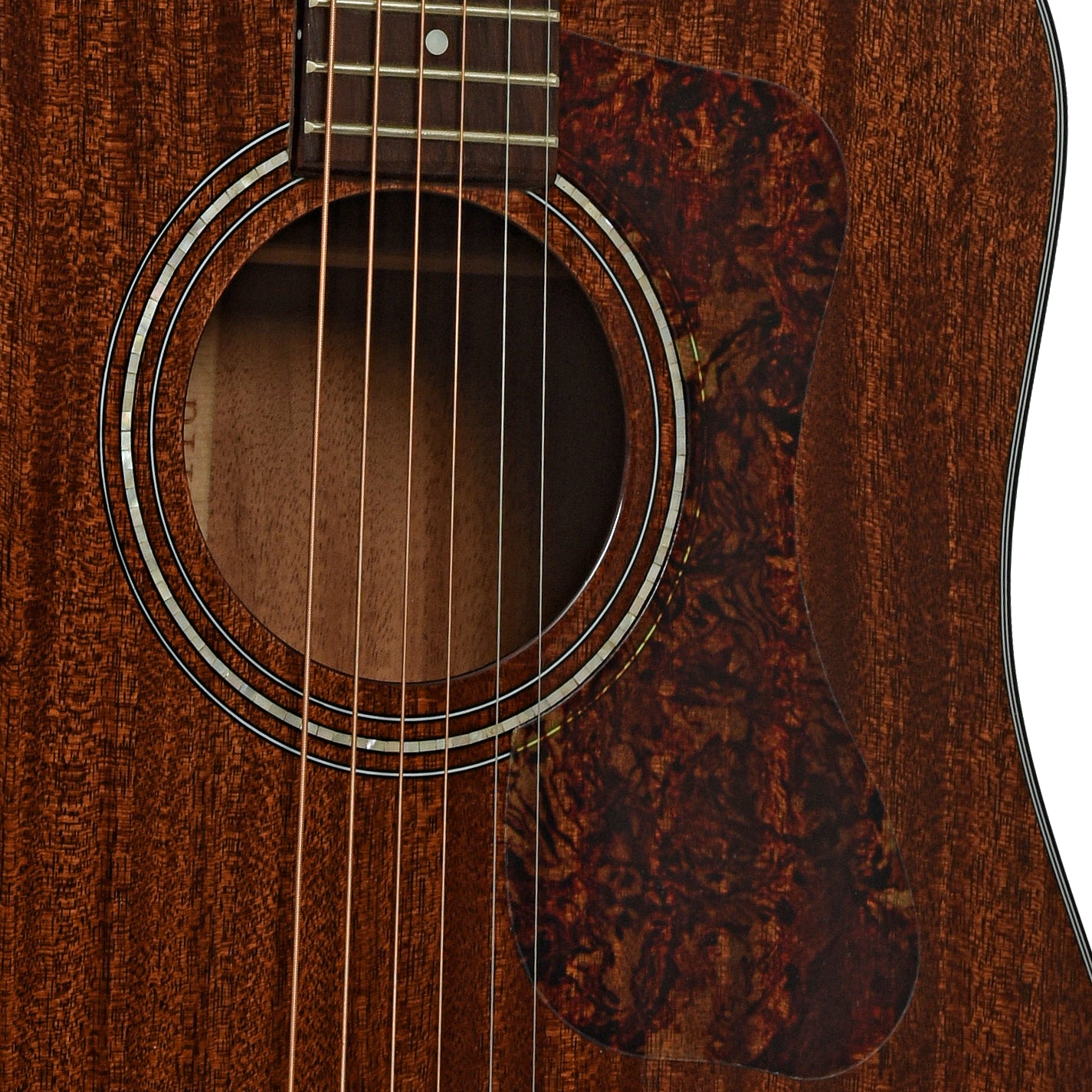 Soundhole of Guild Westerly Collection D-120 Acoustic Guitar