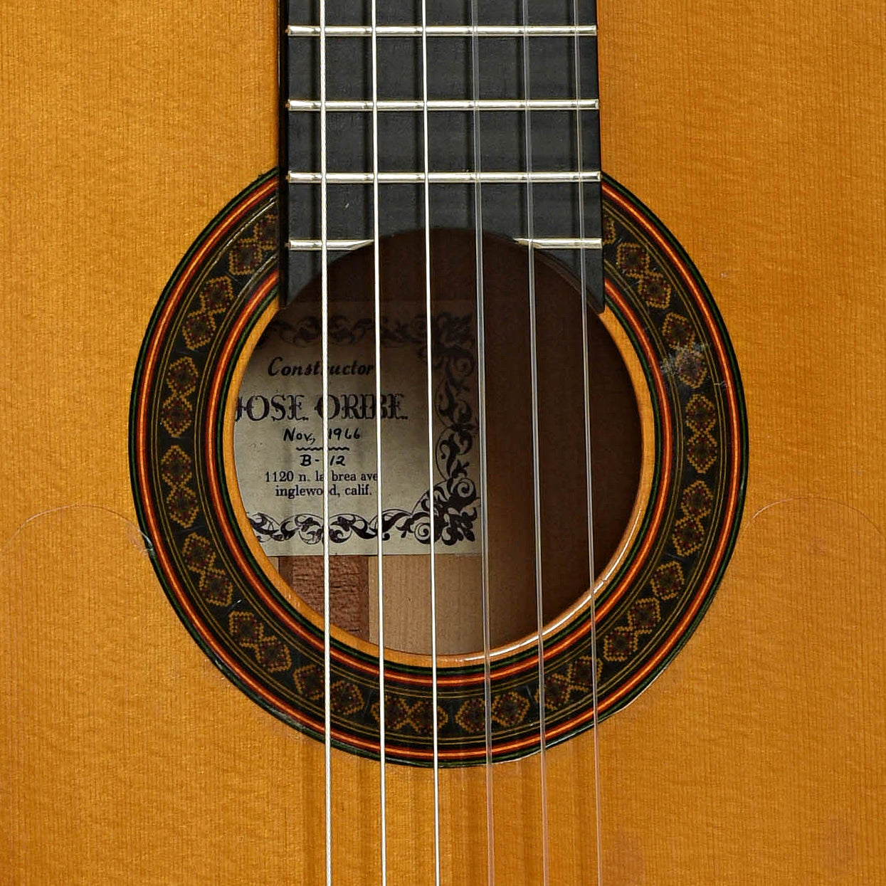 Jose Oribe Flamenco Guitar (1966) – Elderly Instruments