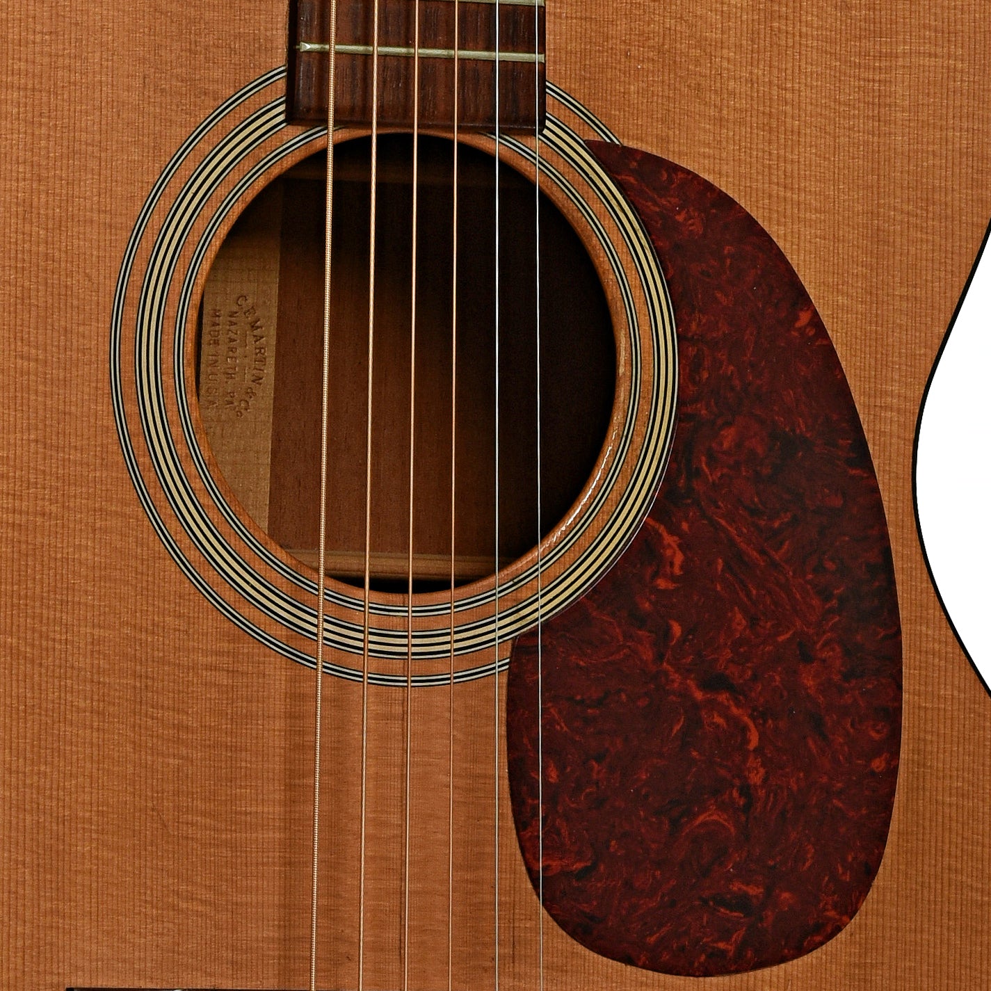 Soundhole of Martin 000-1 Acoustic Guitar