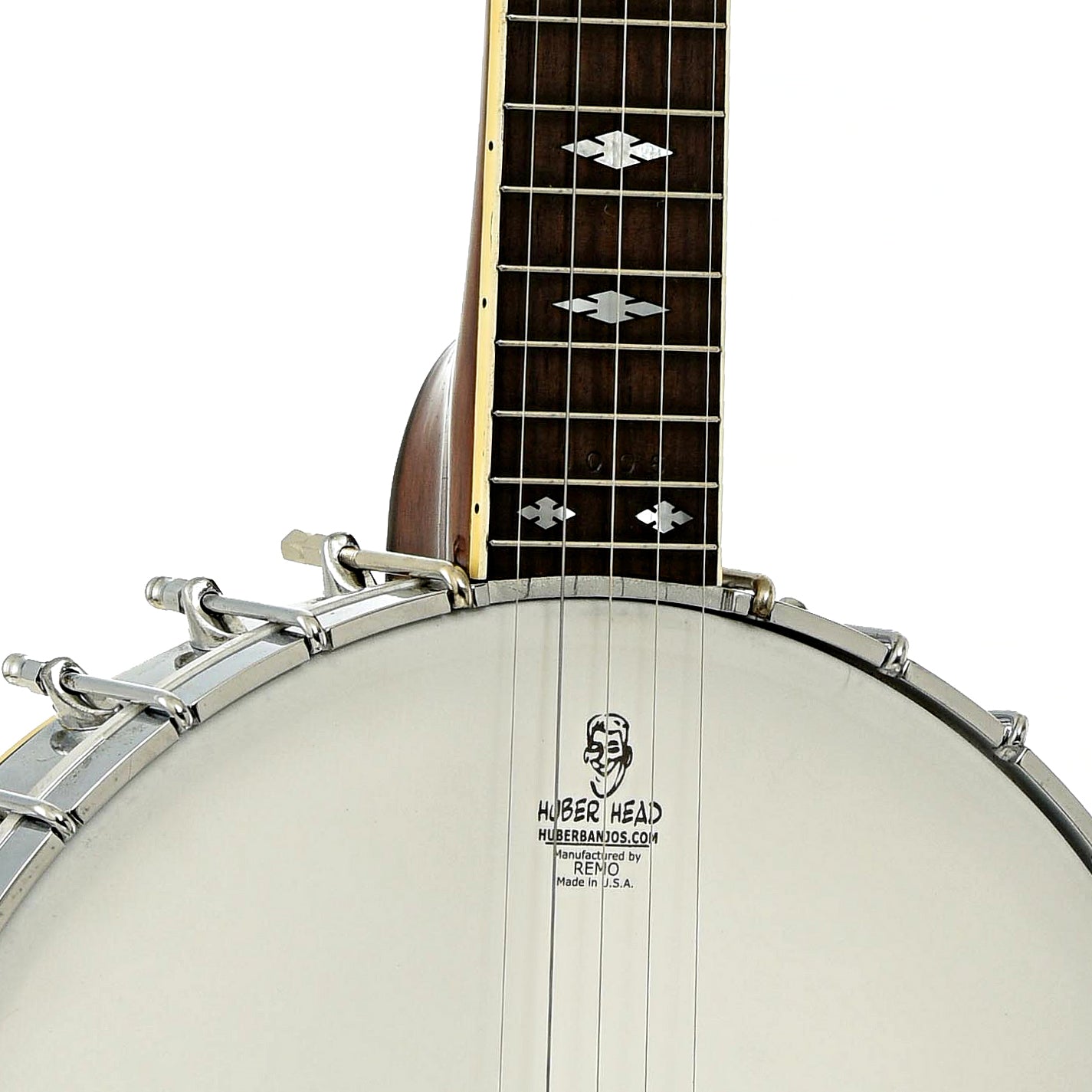 Front neck joint of Alvarez Silver Princess Open Back Banjo 