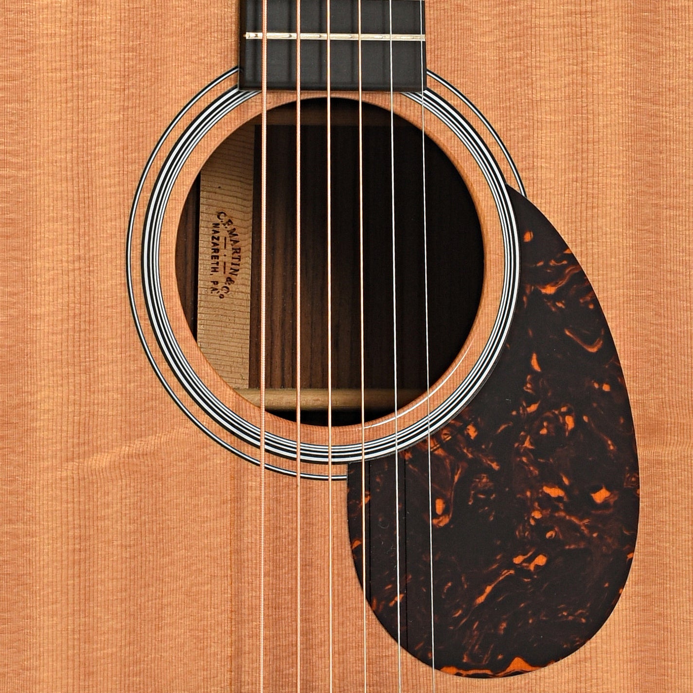 sound hole and pickguard of Martin OMCPA4 Rosewood (2015)
