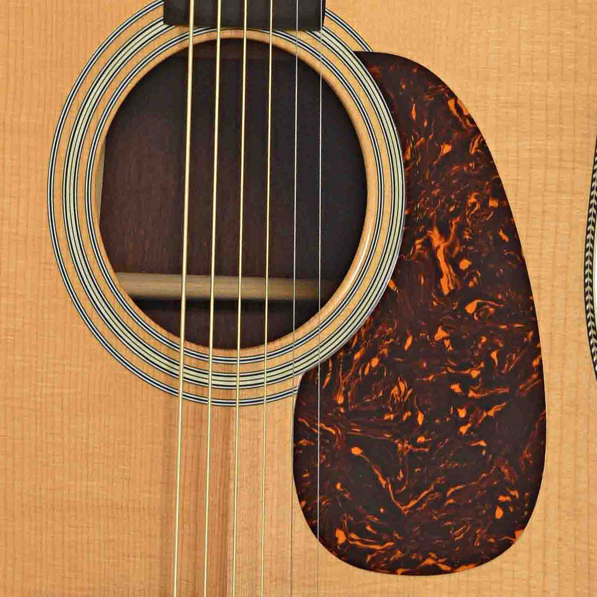 Soundhole of Martin D-28 Authentic 1941 Acoustic Guitar
