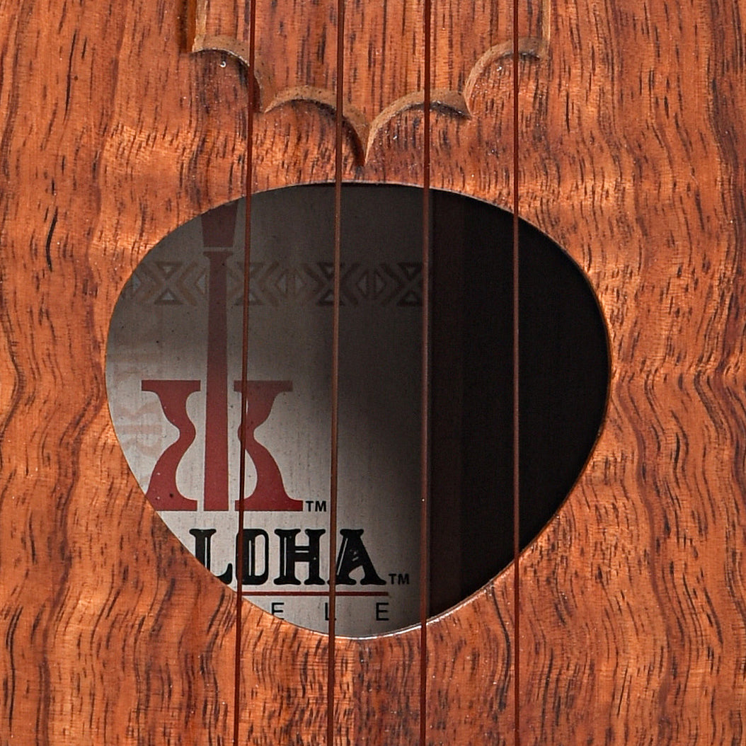 Soundhole of KoAloha KCM-00 Concert Ukulele (2008)