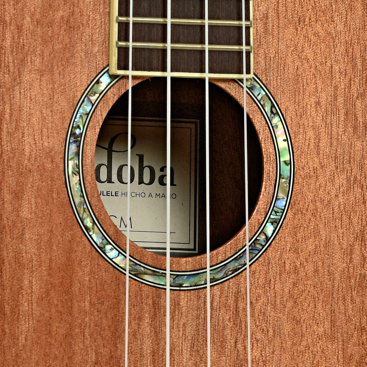 Soundhole of Cordoba CM15 Concert Ukulele 