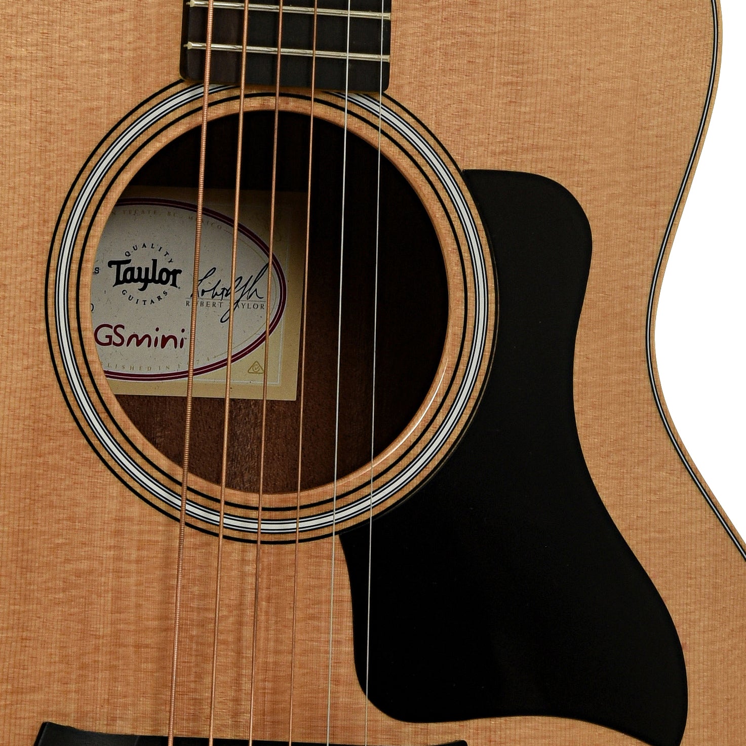 Soundhole of Taylor GS Mini E Rosewood Plus Guitar
