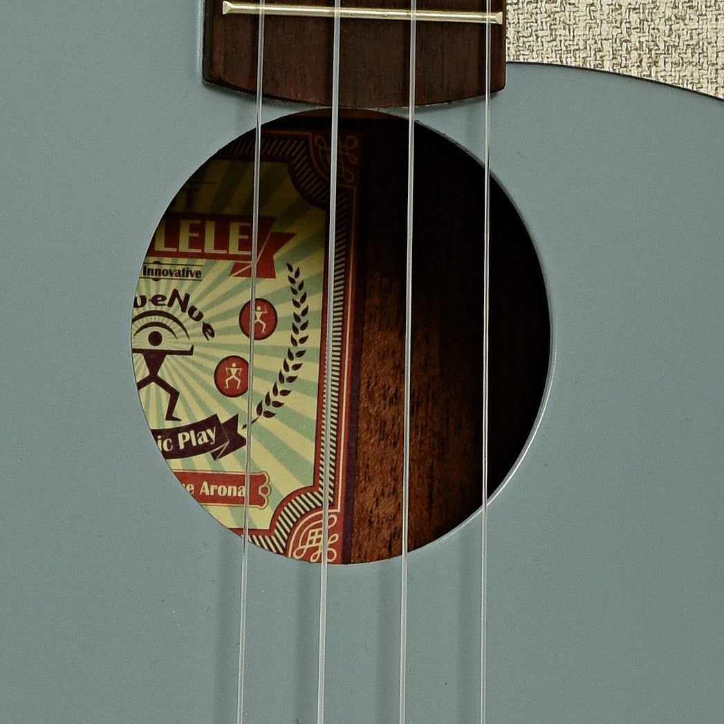 Soundhole of aNueNue UT10 Blue Arona Tenor Ukulele