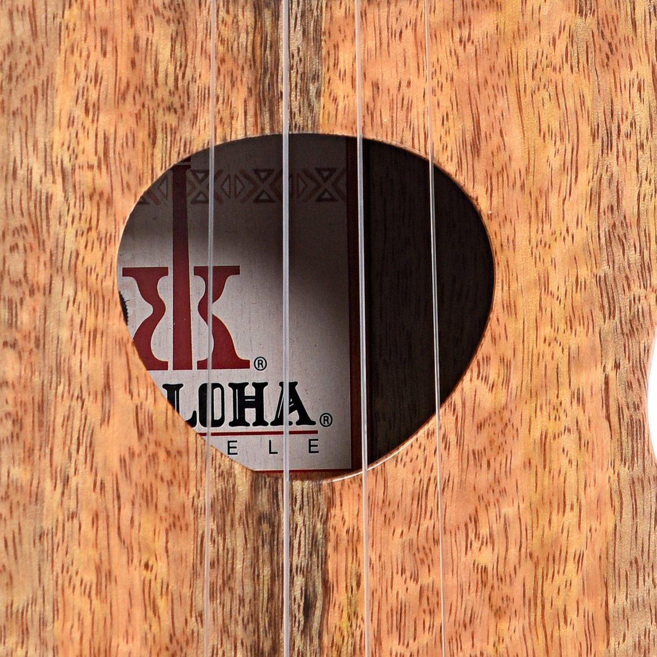 Sound hole of KoAloha KSM-00-MG Mango Soprano Uke (2020)
