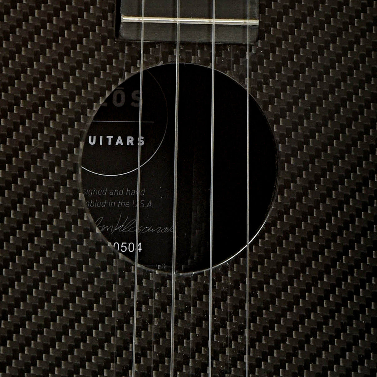 Soundhole of Klos Full Carbon Tenor Ukulele