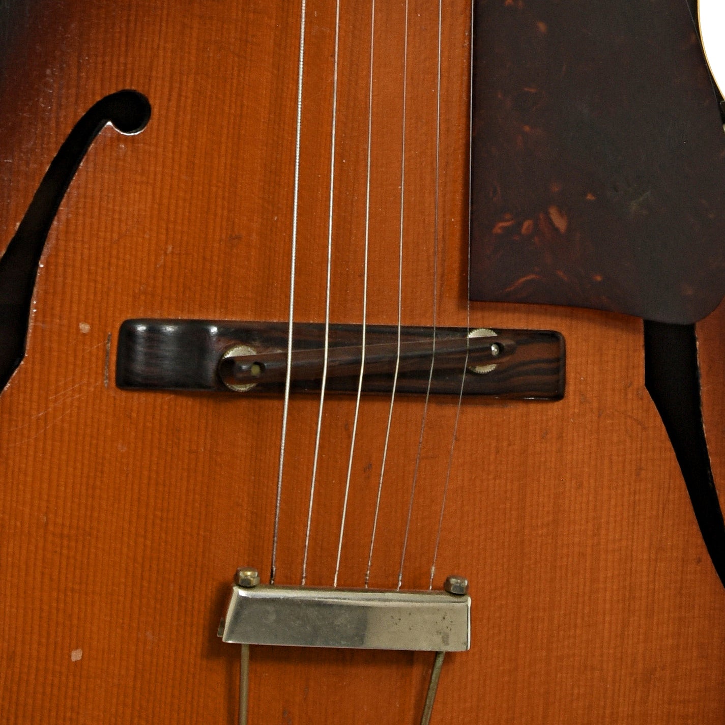 Bridge of Gibson L-30 Archtop Guitar