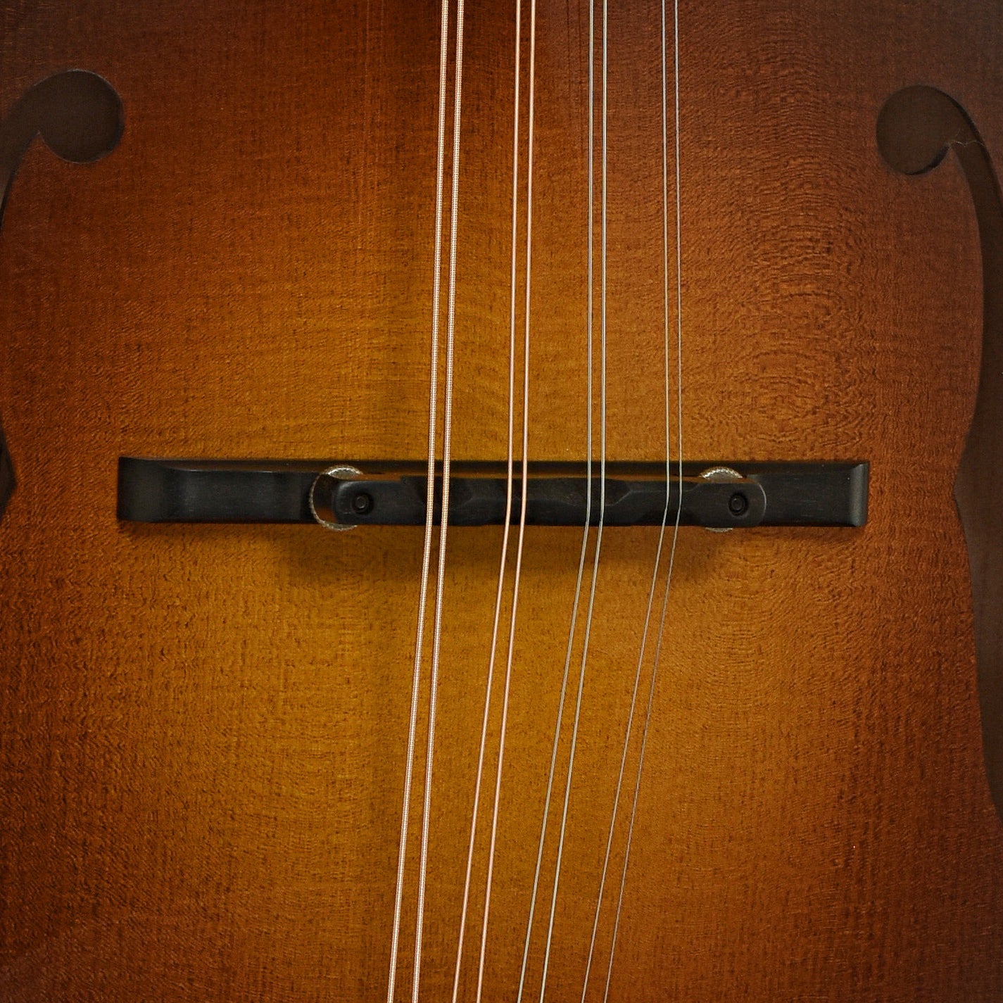 Bridge of Collings MT2 A-Style Mandolin Sunburst Finish