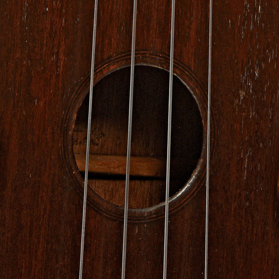 Soundhole of Martin Style 2 Soprano Ukulele 