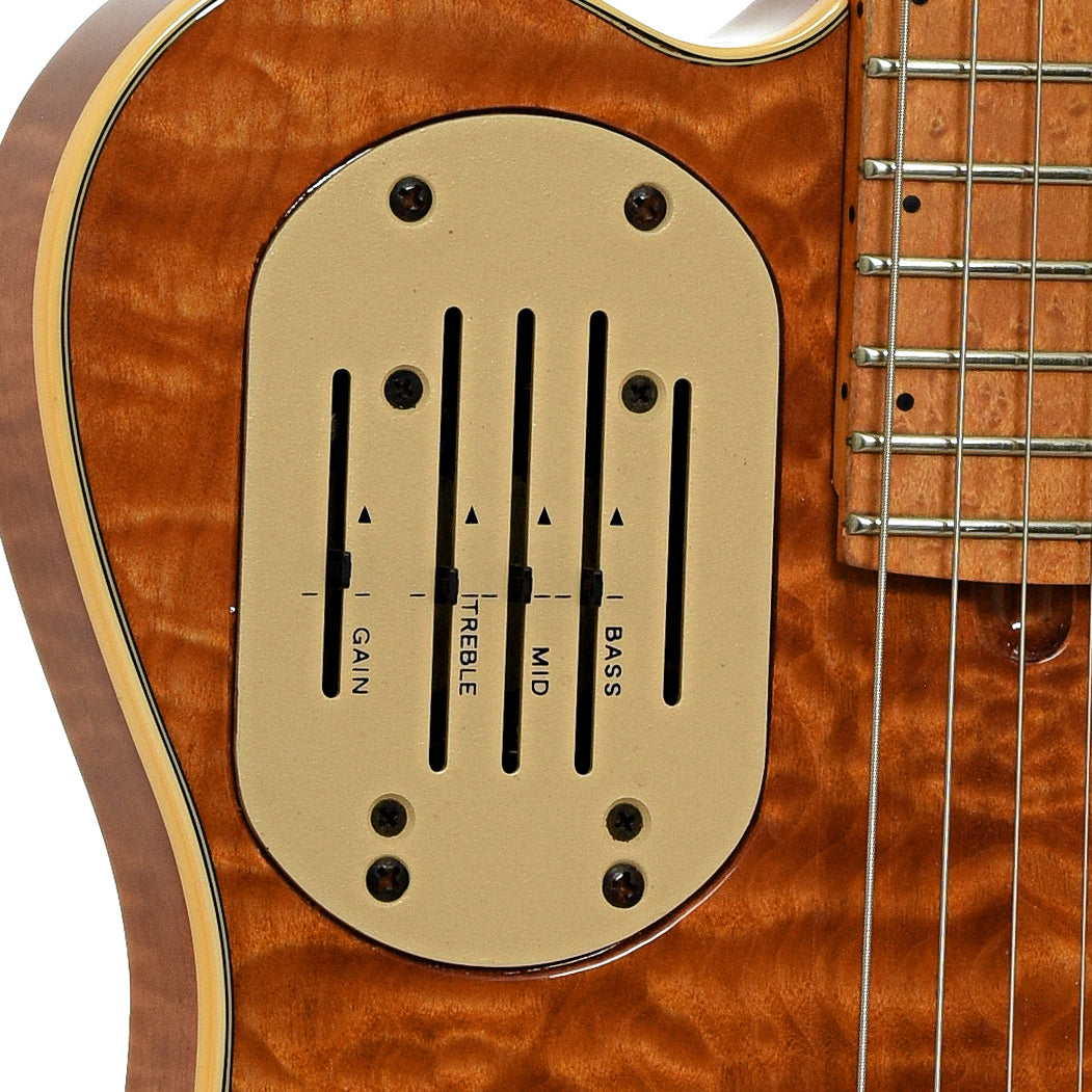 Controls of Godin Acousticaster 6 LTD Acoustic-Electric Guitar 