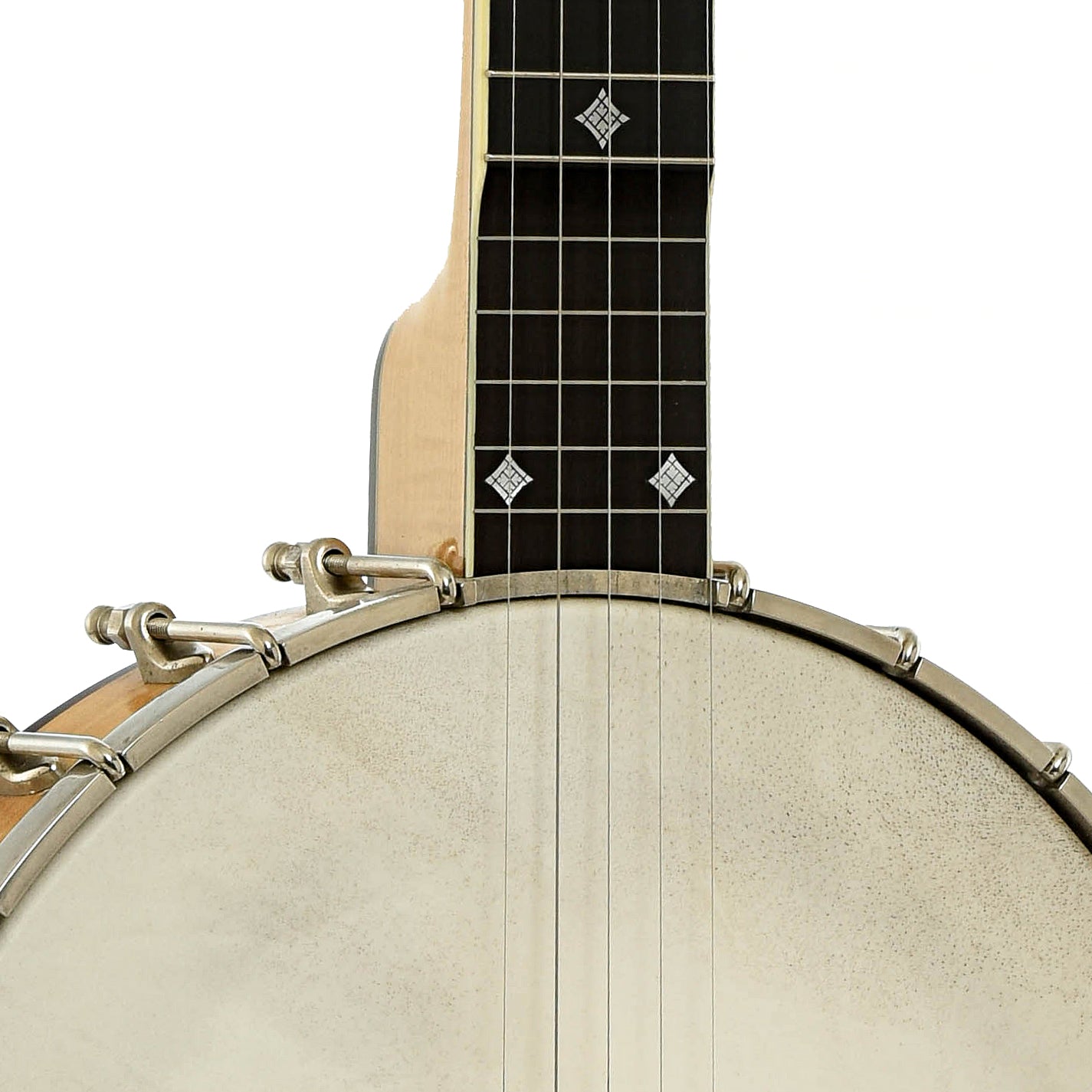 Front neck joint of Bart Reiter Professional Custom Open Back Banjo