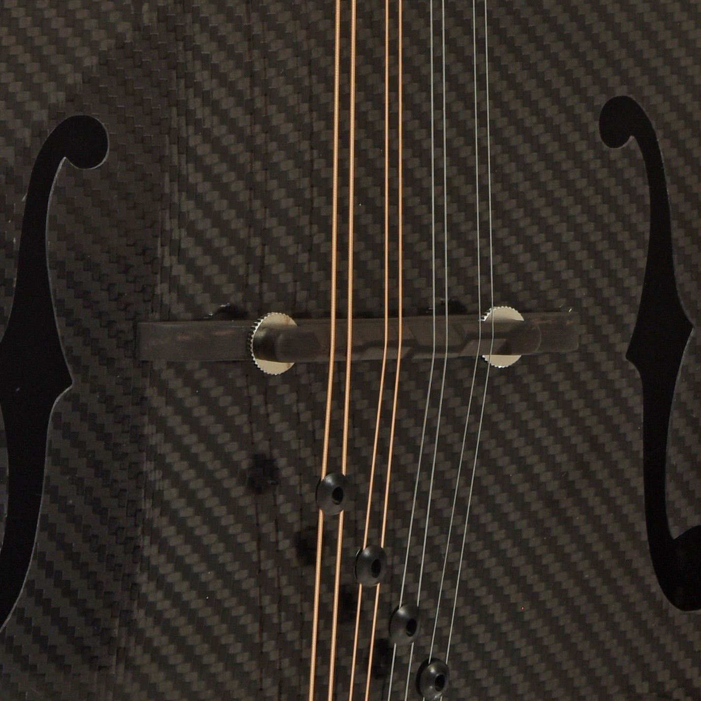 Bridge of KLOS Carbon Fiber F-Style Mandolin