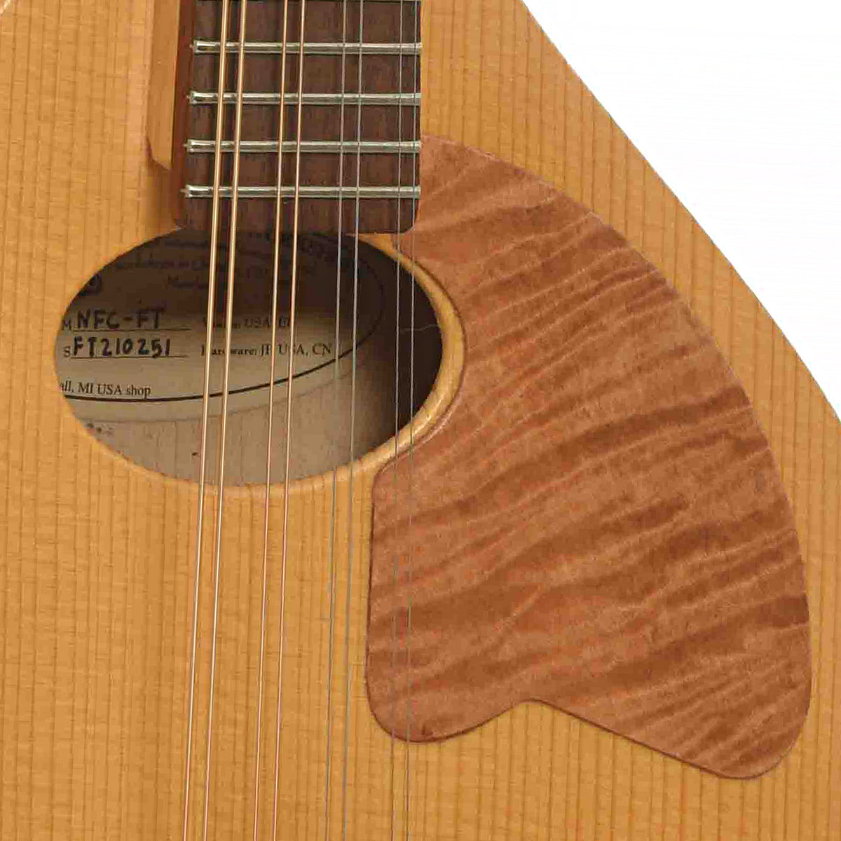 Soundhole of Northfield NFC-NT Calhoun Mandolin