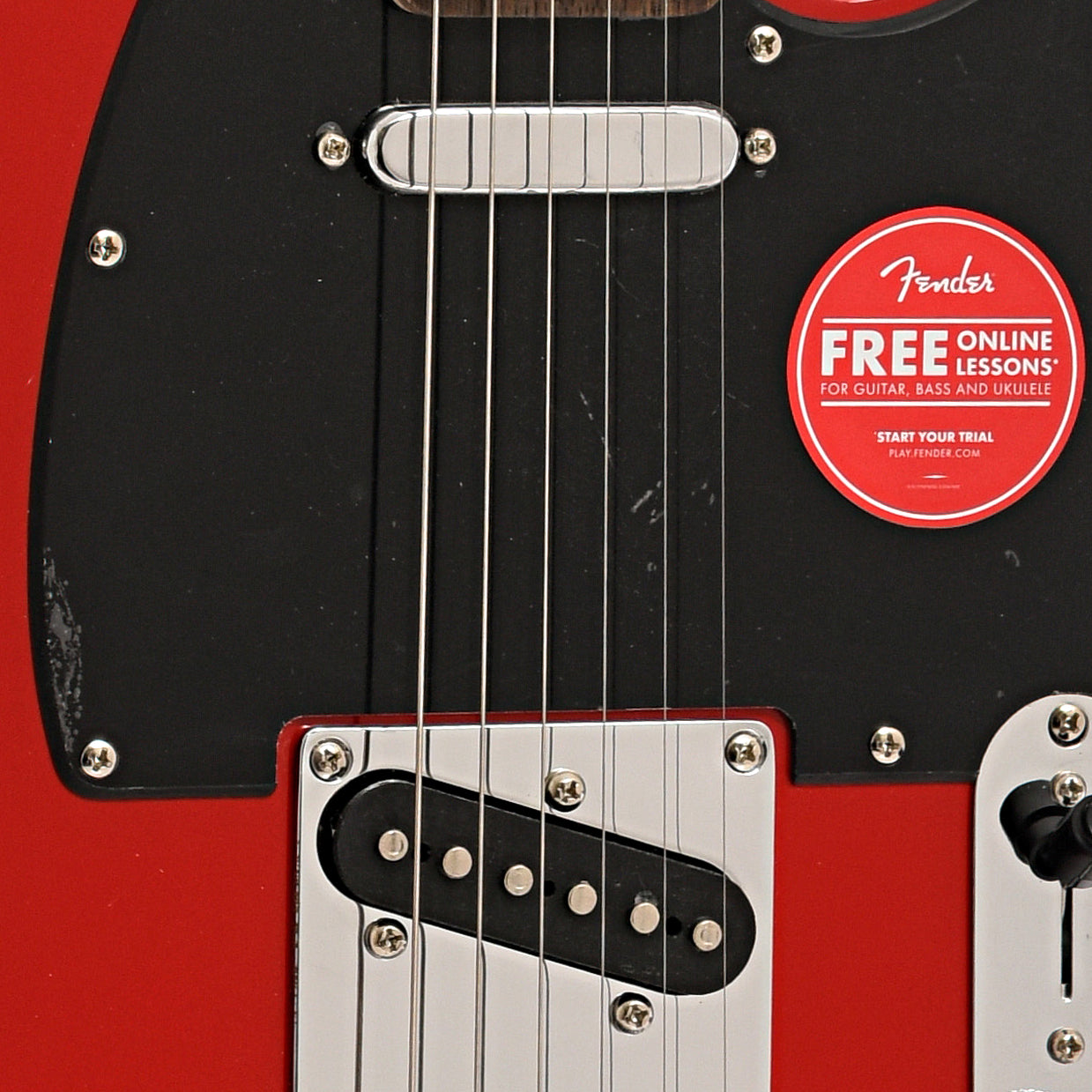 Pickups of Squier Sonic Telecaster, Torino Red