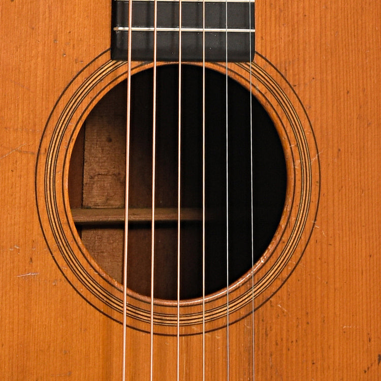 Sound hole of 1928 Martin 000-18 Acoustic