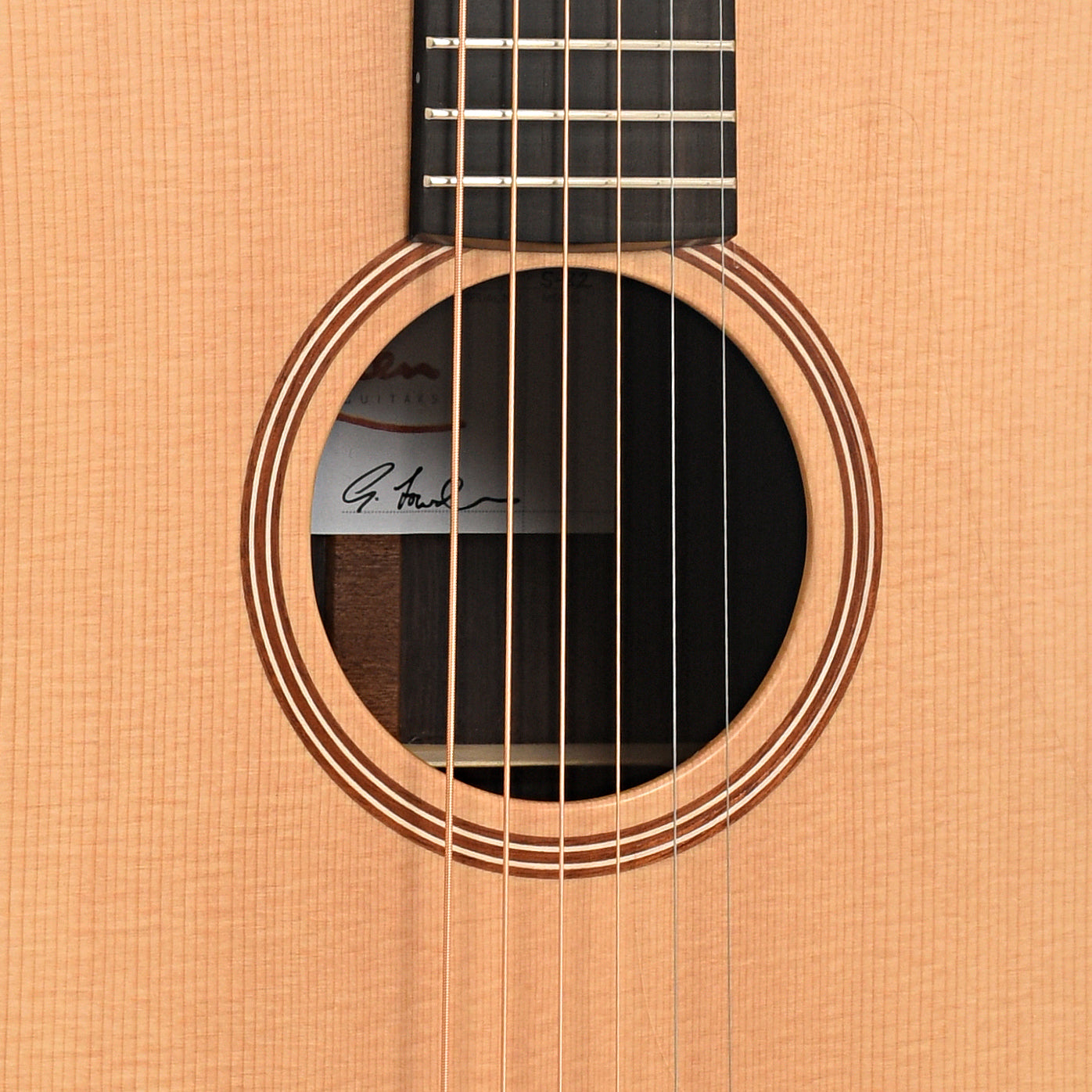 soundhole of Lowden S32