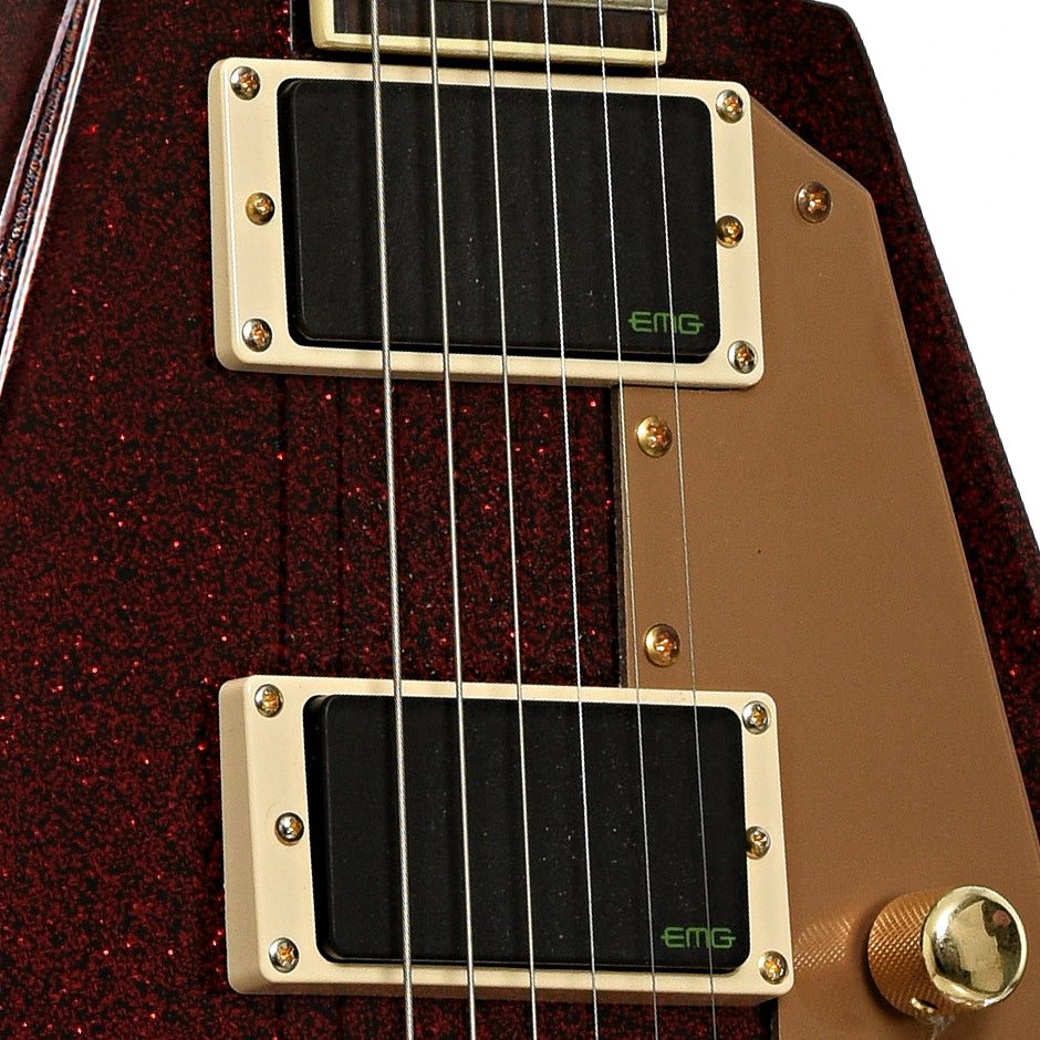 Pickups of ESP LTD KH-V Electric Guitar, Red Sparkle 