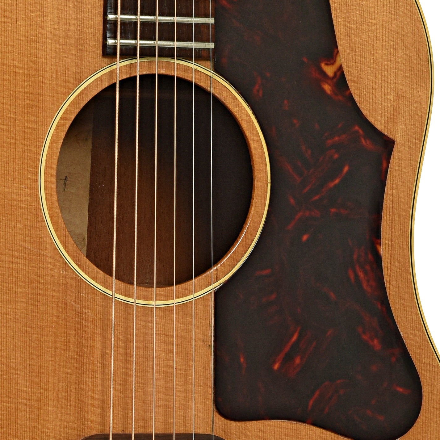 Soundhole of Gibson J-50 Acoustic Guitar 