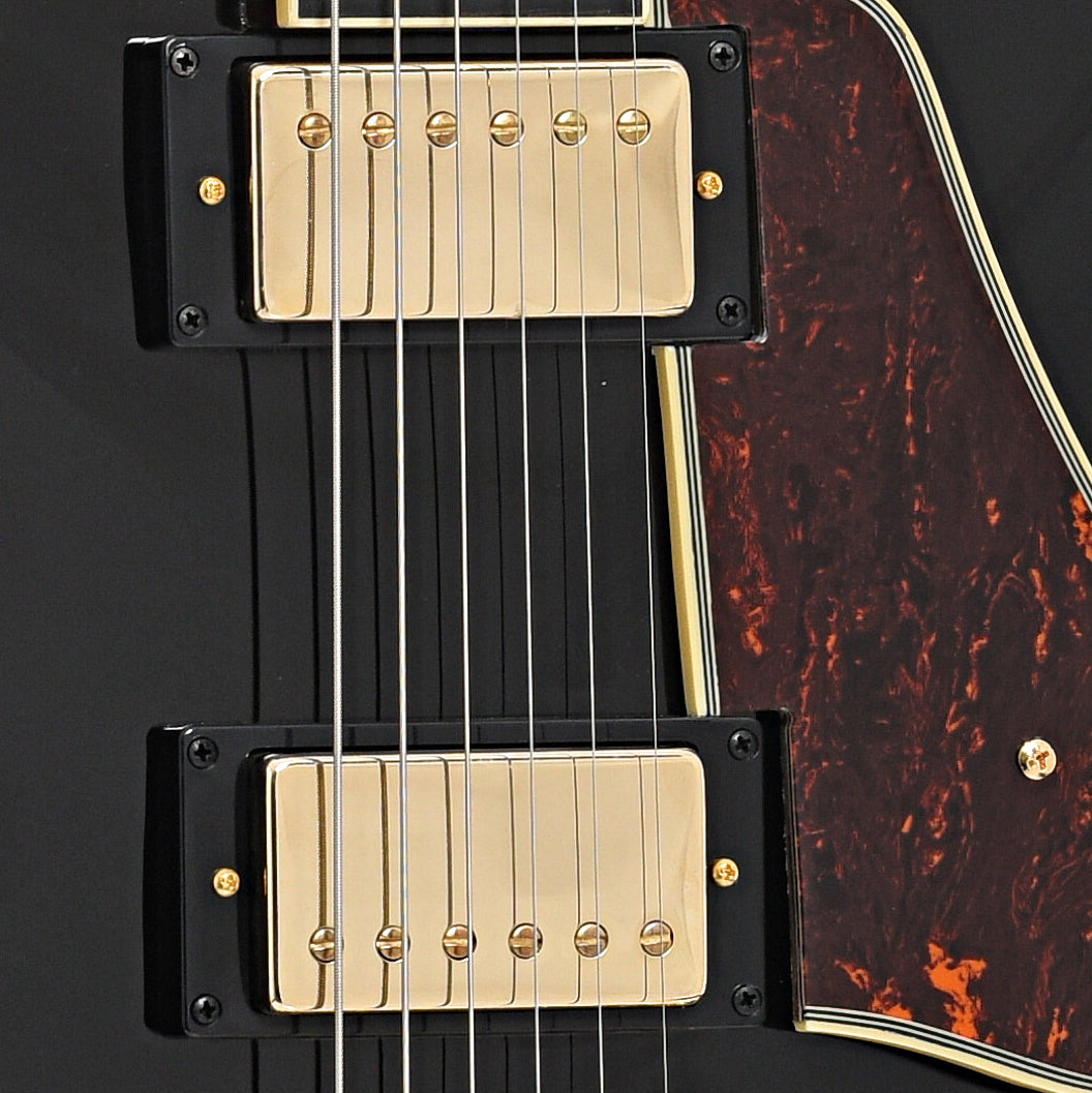 Pickups of Ibanez Artcore Expressionist AS93BC Semi-hollowbody Electric Guitar, Black