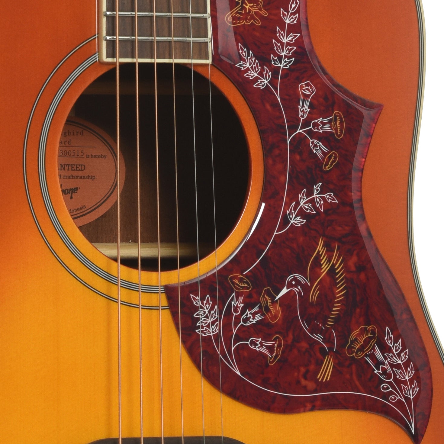 Epiphone Hummingbird Standard Acoustic Guitar & Gigbag, Cherry