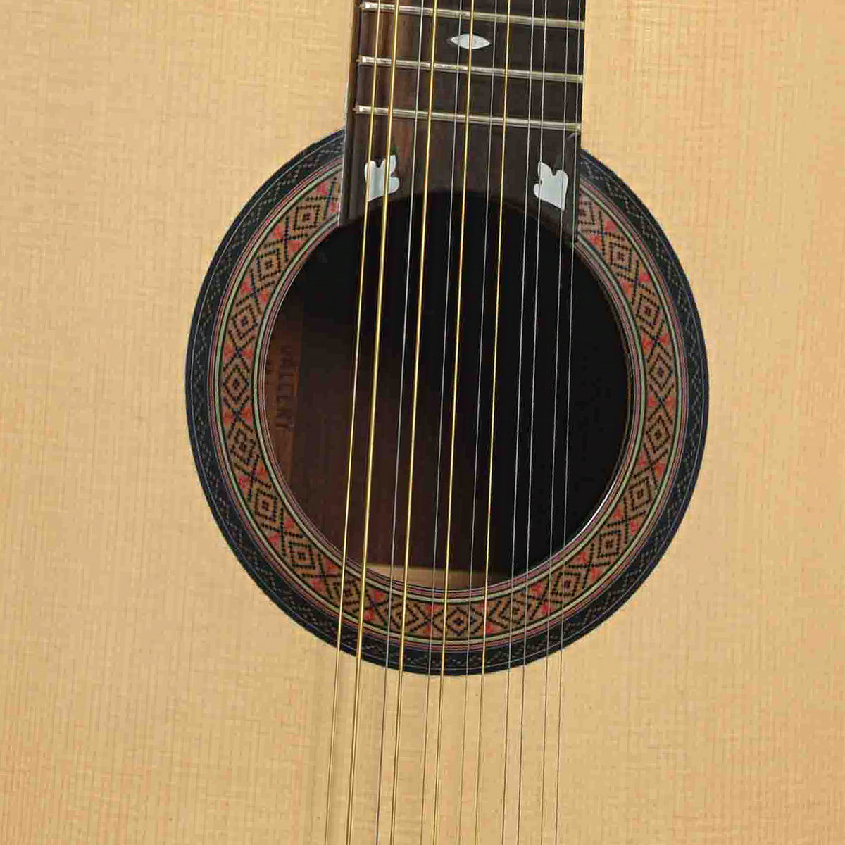 Soundhole of Del Langejans 12-String