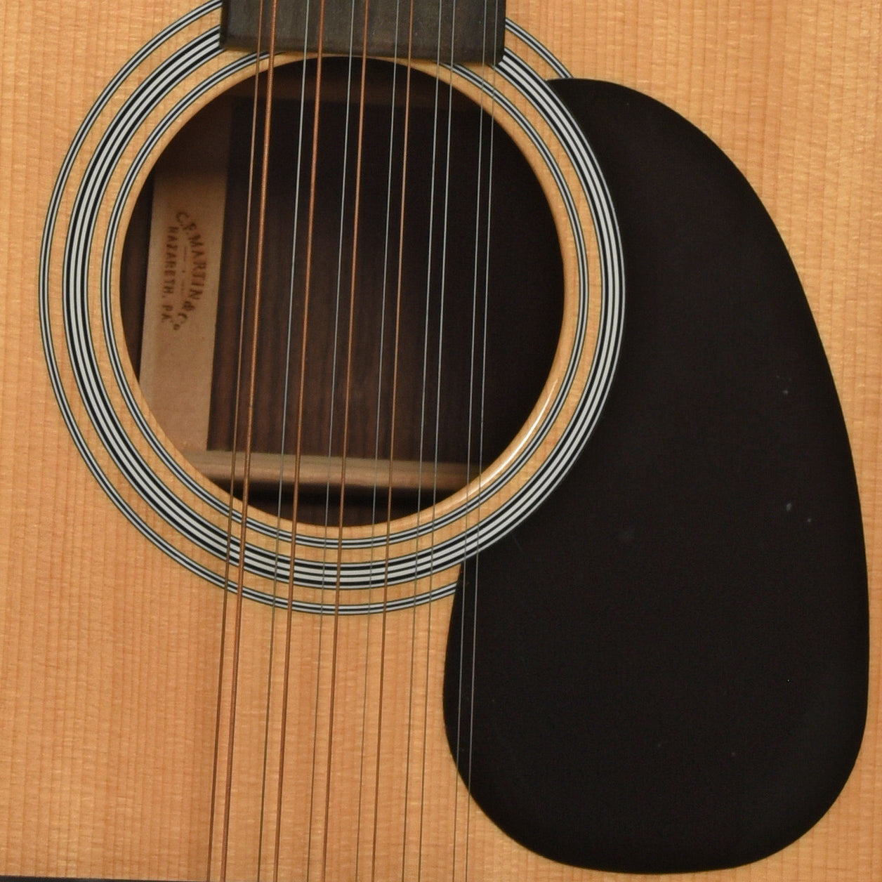 Soundhole of Martin D-12-28