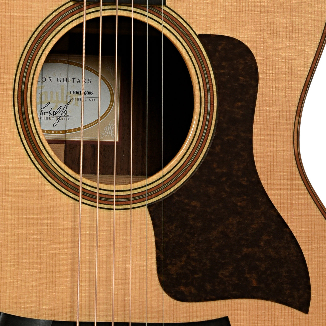Soundhole of Taylor 714ce Acoustic-Electric Guitar