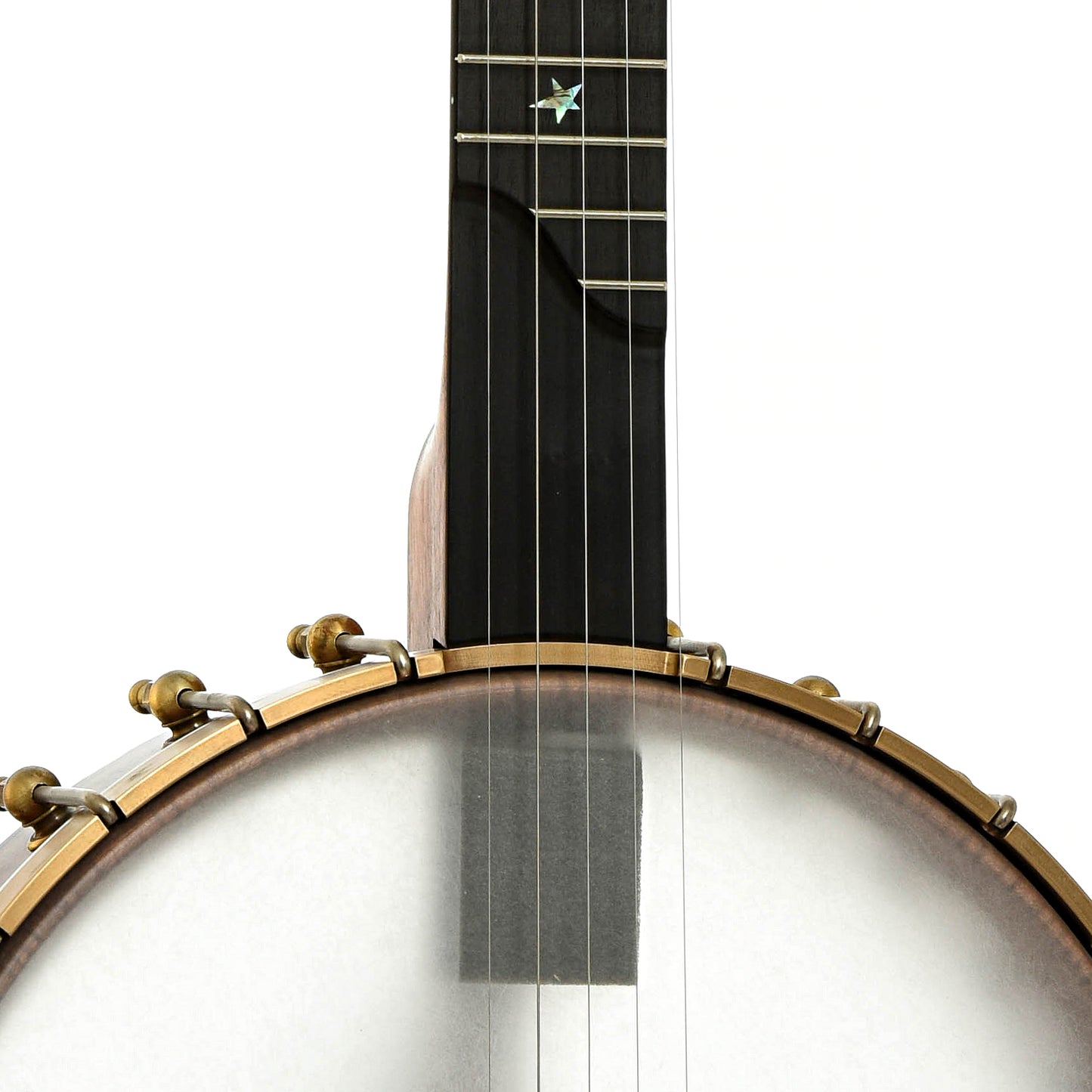 Front neck joint of Ome B-Stock Jubilee 12" Openback Banjo, Mahogany Neck