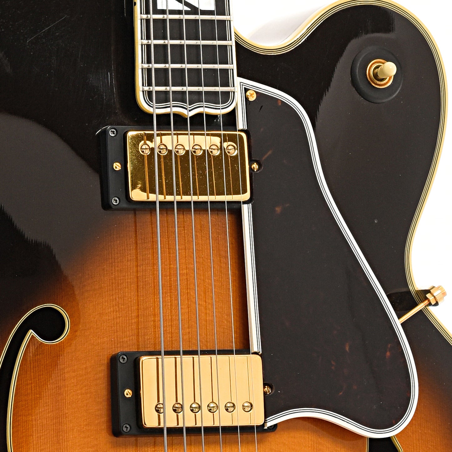 Pickups and pickguard of Gibson Super 400 CES Hollow Body