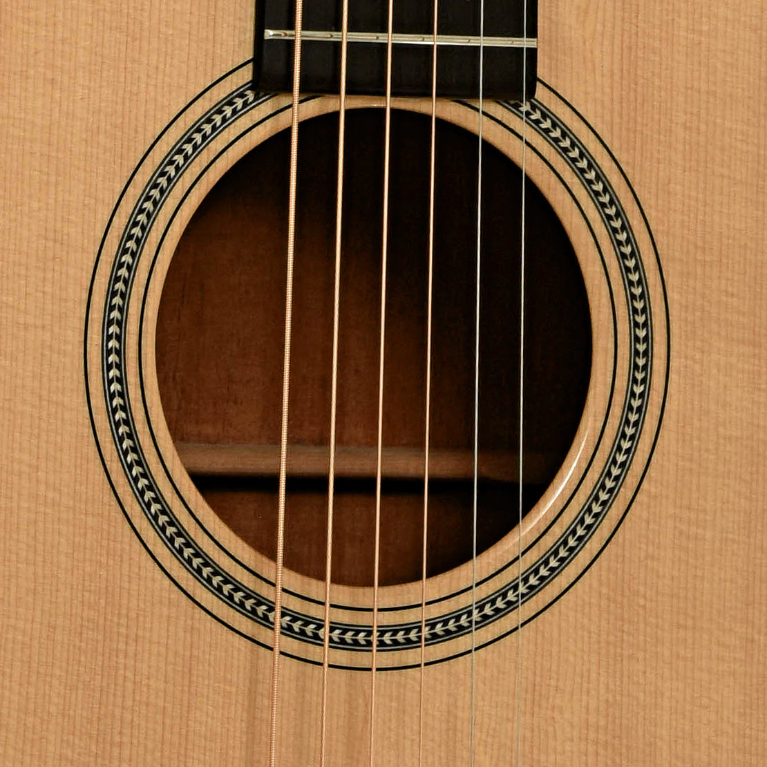 Soundhole of Martin 000-16 12-Fret Custom Acoustic Guitar 