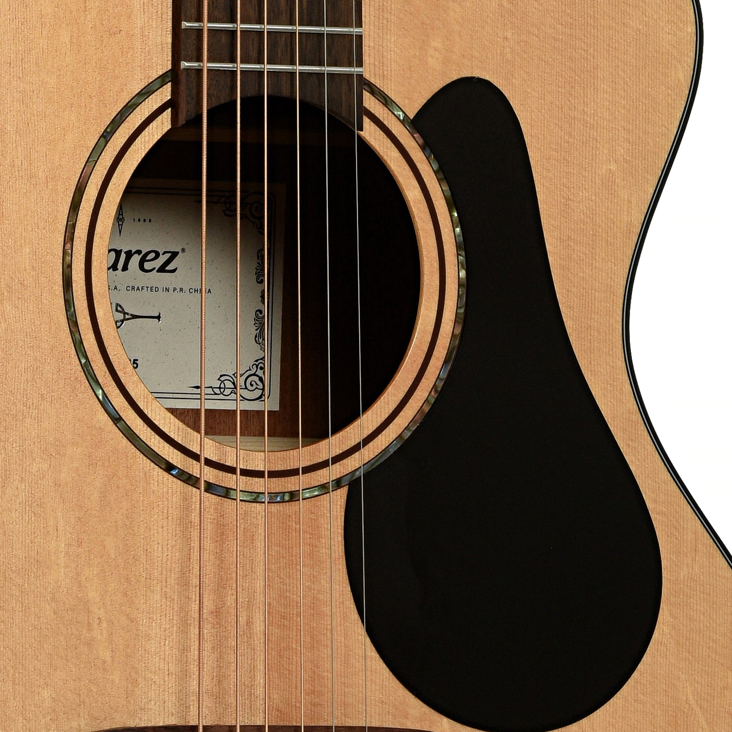 Soundhole of Alvarez Artist Series AF30CE  Folk / OM Acoustic-Electric Guitar