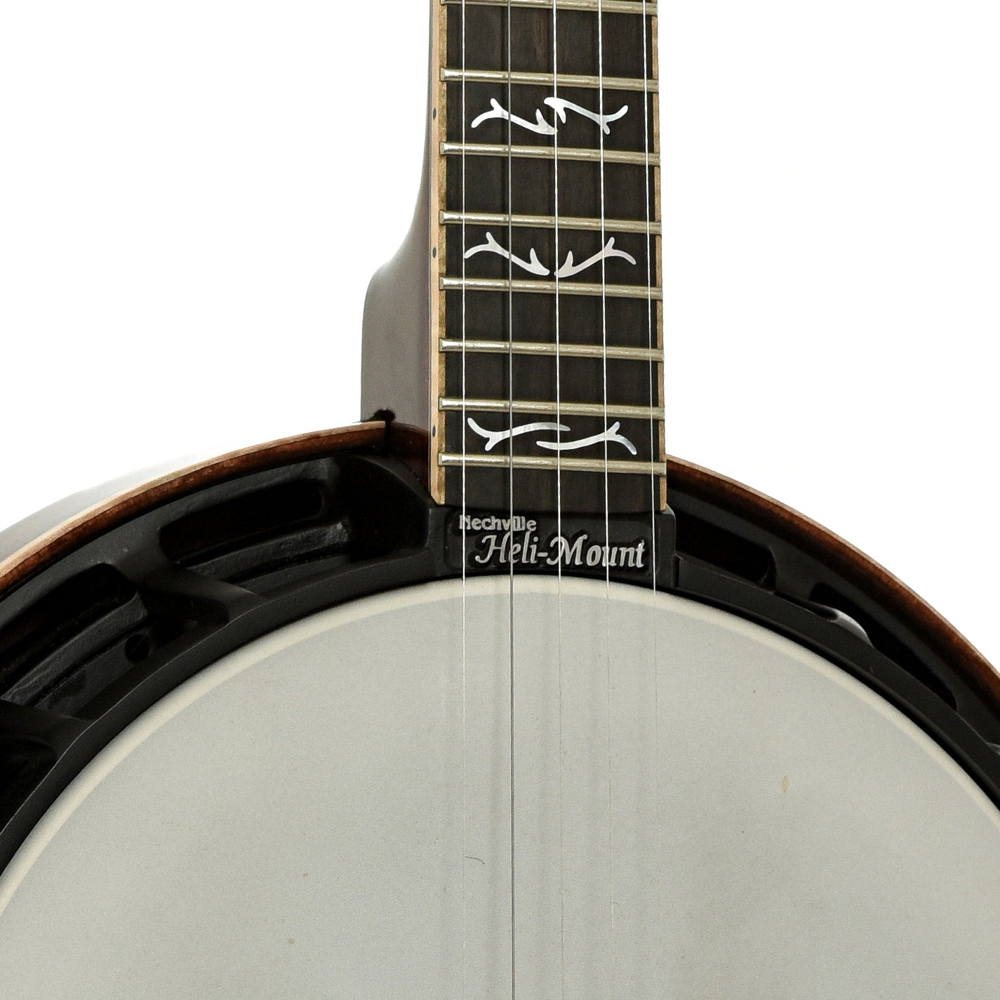 Front neck joint of Nechville Orion Resonator Banjo