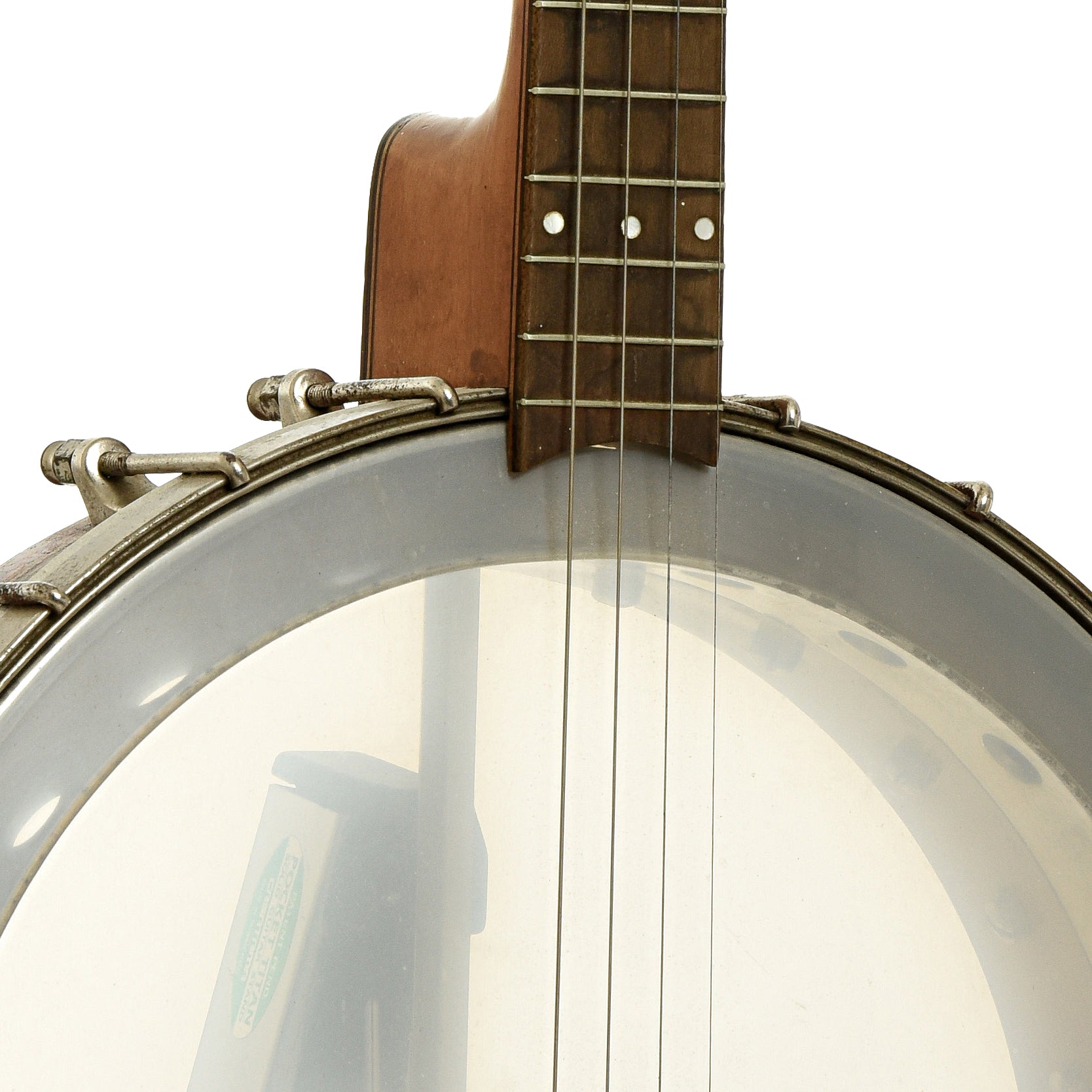 Front neck joint of S.S. Stewart Tenor Banjo