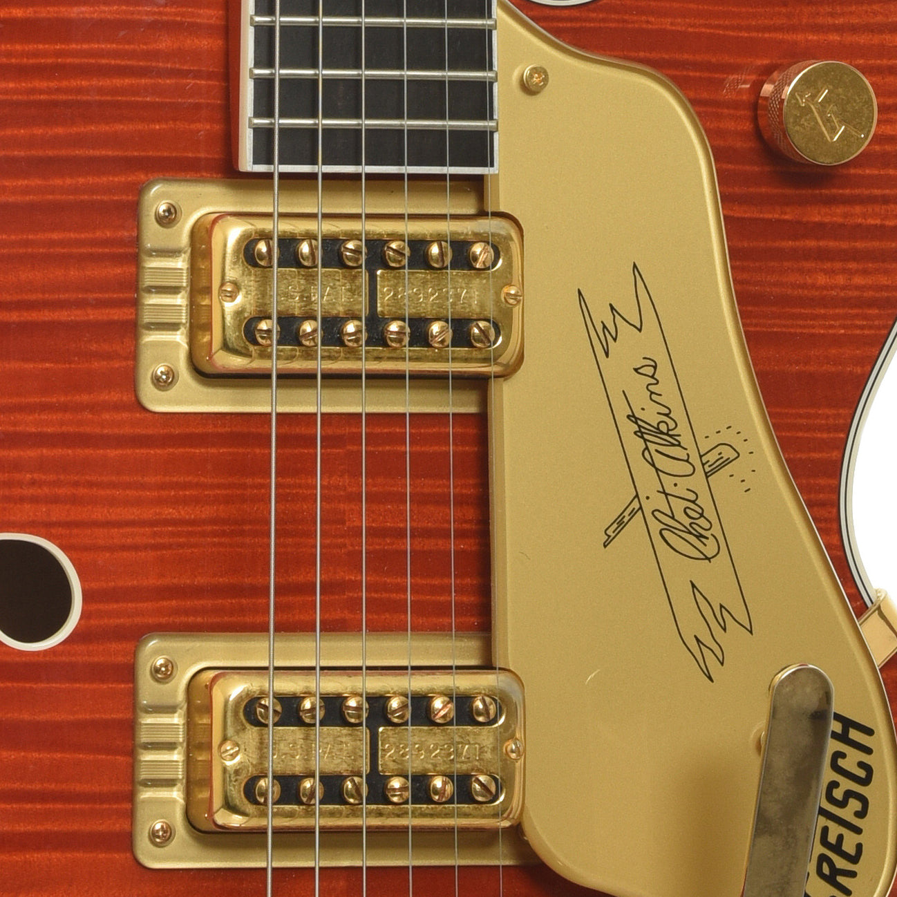 Pickups of Gretsch G6120TFM Players Edition Nashville Hollowbody Electric Guitar