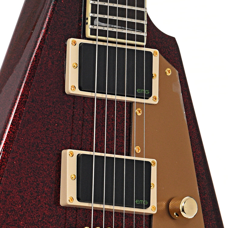 Pickups of ESP LTD KH-V Electric Guitar, Red Sparkle
