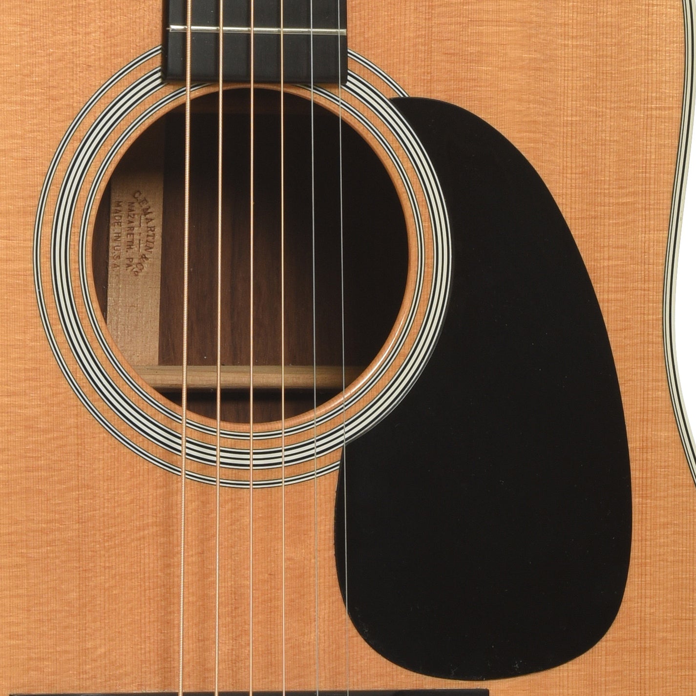 Soundhole of Martin D-28 Acoustic Guitar 