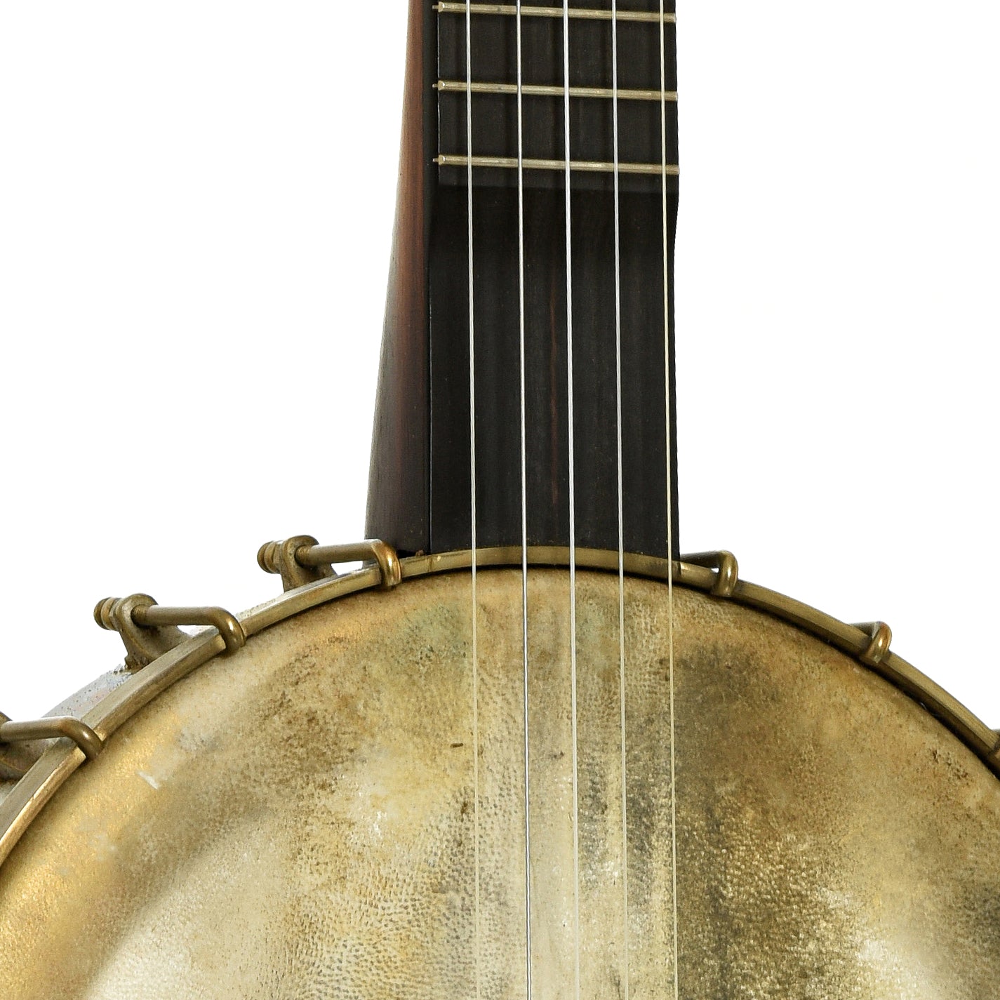 Front neck joint of Buckbee-Style Open Back Banjo